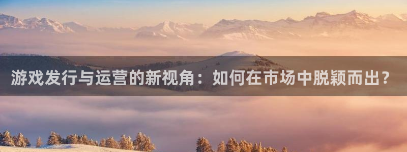 四川bbin视讯科技有限公司怎么样：游戏发行与运营的新视角：如何在市场中脱颖而出？