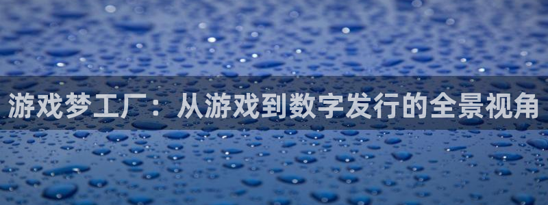 bbin视讯官网平台代理条件是什么：游戏梦工厂：从游戏到数字发行的全景视角